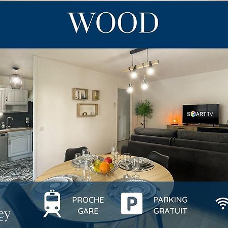 Homey Wood - New - Appartement Avec Une Chambre - Parking Prive Gratuit - Balcon Prive - A 5 Min De La Gare Pour Rejoindre Geneve Annemasse Buitenkant foto